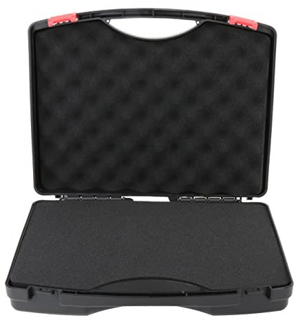 perfk Caja de Herramientas de Protección Multifunción con Esponja, Organizador de Espuma, Compartimento de Bricolaje, Caja Vacía Duradera, 330 mm x 272 mm x 82 mm