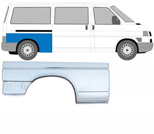 Für Vw T4 1990-2003 Lang Hinten KotflÜgel Reparaturblech/Rechts