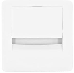 80mm Square PC Computer Desk Plastic Grommet Table Cable Tidy Wire Hole Cover White
