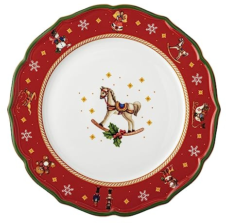 Hutschenreuther Happy Wintertime H. Wintertime - Plato llano (33 cm), color rojo