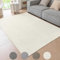 Ceneco Creme Teppich, Kurzflor Teppich Wohnzimmer, Weiche Kurzflor Teppiche Schlafzimmer, rutschfeste Tepich für Büro, Waschbarer Teppisch Kinderzimmer, Lounge (Creme, 140×200cm)