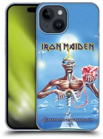 Head Case Designs Offizielle Iron Maiden SSOSS Plattencover Harte Rueckseiten Handyhülle Hülle Huelle kompatibel mit Apple iPhone 15