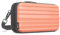 stardis unibag Crossbody Umhängetasche Schultergurt Reißverschluss Mini-Koffer wasserabweisend Handtasche Kosmetiktasche Hardcase zum Umhängen Kofferform Hartschale Orange peach