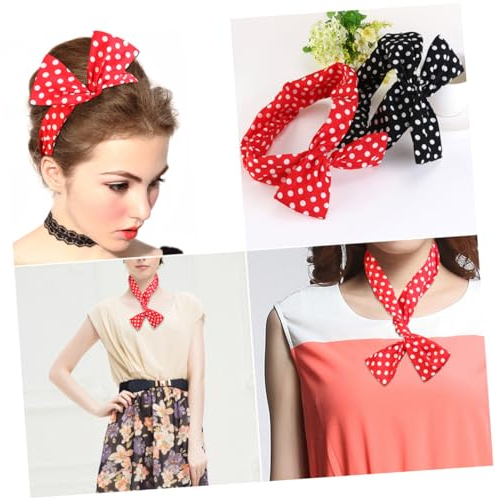 DOITOOL 6er-pack Elastische Haarbänder Für Mädchen Gepunktete Wickel Dehnbare Pferdeschwanzhalter Keine Falten Für Den Geburtstag