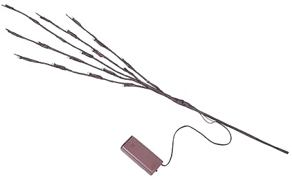 HOMSFOU LED-Zweiglichter Ast Tischleuchten Zweigbaum mit Lichtern geführte Wegebeleuchtung Vase Ast Baum Lichter Zweig Lichter Weihnachten schmücken Füllstoff Leuchter Weidenzweig