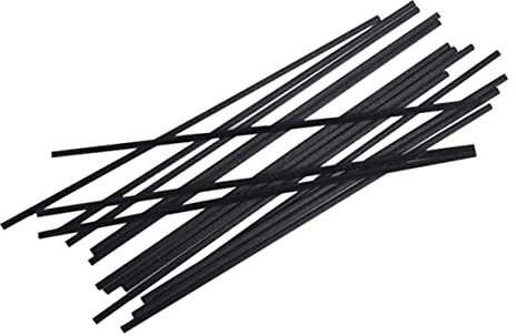 OUNONA Aroma Diffuser Stäbchen 50 Stück Faserstäbchen 3mm Durchmesser 22cm Lang Schwarz Aromatherapie Ersatz Für Raumduft Und Luftreinigung
