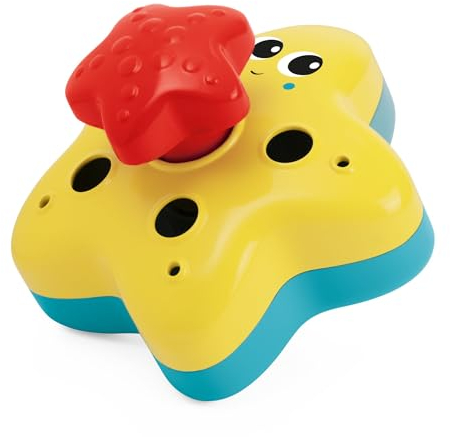 Chicco Drehender Seestern, schwimmendes Badespielzeug für Kinder, Badekreisel, schwimmt im Wasser, zur Unterhaltung des Babys während des Badens, leicht und einfach zu greifen, 6-36 Monate