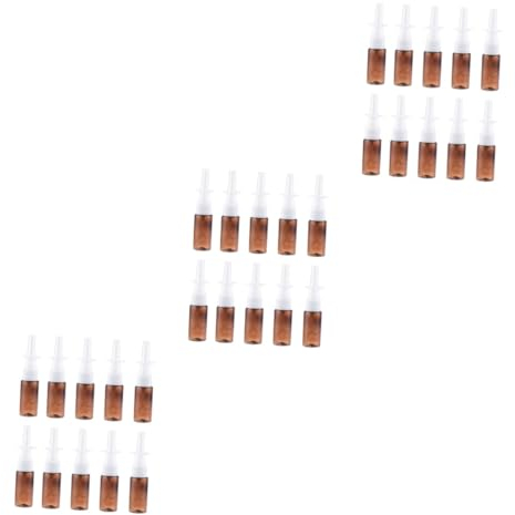 MAGICLULU Sprühflasche Mund 45 Stk Mini-sprühflasche Nebel-nasen- Parfüm- n Schutzkappen Flasche Mit Nasenspray Kleine Flasche Glas Phiole Sprühpumpe