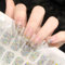 22PCS Gel Nagellack Aufkleber - Full Wraps Nagelaufkleber UV/LED-Lampe Erforderlich Cured Gel Nail Strips (Klar Sternenhimmel)