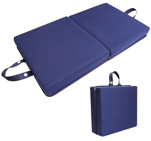 Safesense Kniekissen Garten, Kniematte faltbar weich 6cm Dicke Schaumstoff, wetterfest Kniebrett für Arbeit Werkstatt Sport Yoga Fitness Outdoor Boden Dunkelblau