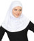 Prien Chic Hijab für Damen, Muslim Kopftuch Untertuch Set, Lange Kopftücher Kleid Frauen, Schal Für Gebetskleidung Abaya, Muslimische Kleider Für Ramadan Hajj (Weiß)