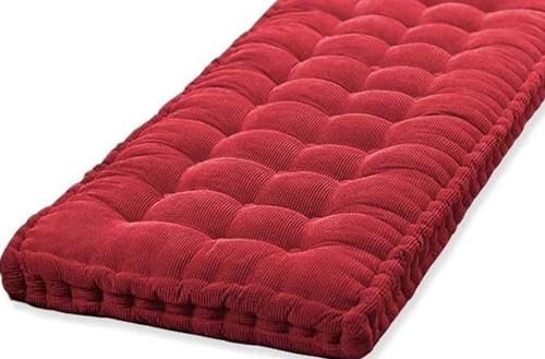 Bankkissen Bankauflage 1/2/3 Sitzer ,90x40/100x40/120x40/150x50/160x40/160x50cm Sitzauflage 10cm Dickes Outdoor Sitzkissen Bank, Rechteckiges Bankpolster, Waschbar Gartenbank Auflage(Color:4a,Size:110