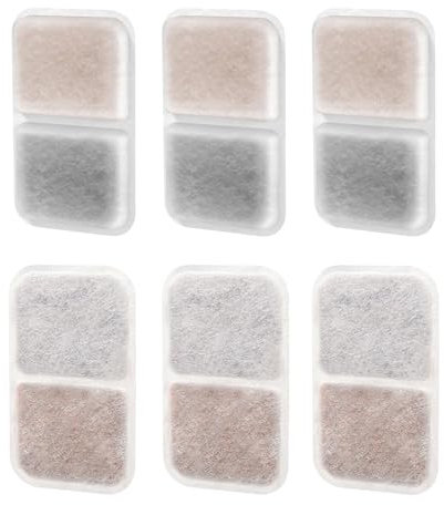 6 Pack Air Purifier Pad for Catit Airsift Jumbo/Regular/Smartsift Litter Box, Dual Action Filter to kepp Catit Litter Box Fresh Smell，Cat Litter Box Filters Pads Replacement…