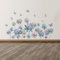 astylishome Wandsticker Kinderzimmer Mädchen Wandtattoo Wandaufkleber Lotus Lotusblatt Blumen Wall Sticker Wandbild Bilder Wohnzimmer Schlafzimmer Deco 0613