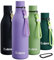 Exllena Metal Water Bottle 750ml with Clip and Silicone Strap, Double Wall Vacuum Insulated Water Bottles Keeps Drinks Cold 24 Hrs/Hot 12 Hrs, Stainless Steel Water Bottle BPA Free(Purple)
