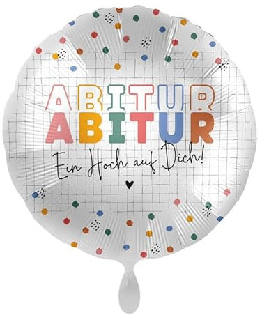 NEU Folienballon - Abitur Ein Hoch auf Dich - ca. 45cm Durchmesser