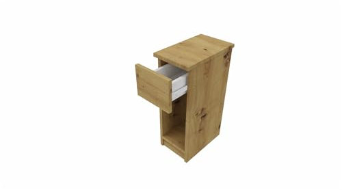 MARAND - Modern Couchtisch - Kleine Nachttisch mit Stauraum - Wohnzimmer Schlafzimmer Tisch - Coffee Table - Holzwerkstoff - Artisan