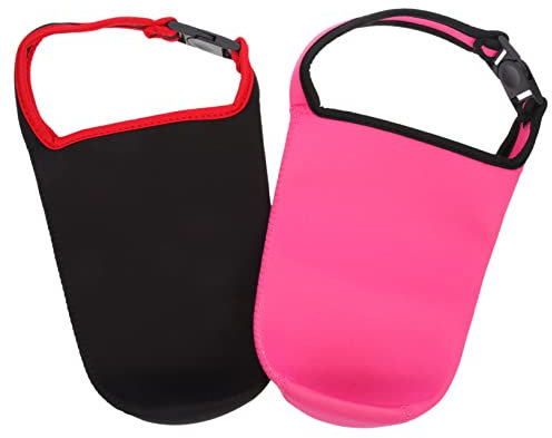 MAGICLULU 2 Piezas Juegos De Copas Portavasos Con Correa Accesorios Para Botellas Deportivas Portavasos Aislado Botella De Bebida Bolsa De Botella De Agua Deportiva Bolsa Portavasos Neopreno