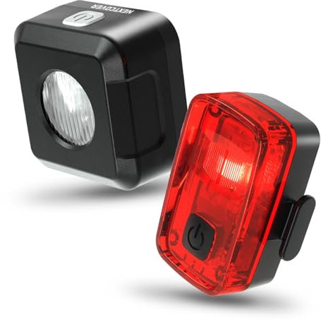 NEXTCOVER® Fahrradlicht Set Basic - StVZO zugelassen I Fahrradbeleuchtung vorne & hinten, USB-C aufladbar