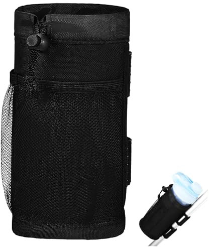 Mipcase Cube Bike Water Bottle Holder Oxford Fabric Bike Bottle Bag Drawstring Closure Universal Mount for Outdoor Use