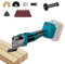 Utensili multifunzione oscillanti senza fili per batteria Makita da 18 V, kit multiuso senza spazzole con 6 velocità variabili, angolo di oscillazione 4°, 8500-22000 giri/min con kit di accessori da