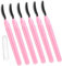 NIYANGLE 6pezzi Spazzole Per Mascara e Sopracciglia Applicatori Per Estensione e Styling Brow Copertura Protettiva e Pratici Per Routine Makeup