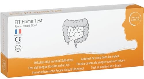 Patris Health® Okkultes Blut im Stuhl Selbsttest – Schnelltest zur Unterstützung der Früherkennung von Darmblutungen, Polypen oder verdauungsbezogenen Auffälligkeiten