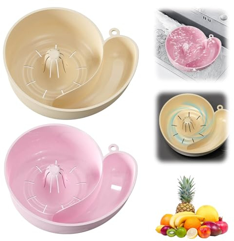 Rondella Automatica per Frutta e Verdura, Lavaverdure e Frutta Automatica a Forma di Lumaca, Ciotola per Lavare i Frutti di Bosco con Filtro, per Frutta, Verdura, Bacche