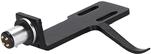 Ejoyous Phonographen-Player-Headshell, Schlichtes Design, Premium-Qualität für Zuhause (BLACK)