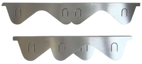 Ofenschutz: Edelstahl-, Raumabdeckung | Set mit 2 einziehbaren Backofenkantenschützern für Herdplatten, Kochfelder, Risse in der Spüle, Absenkschutz