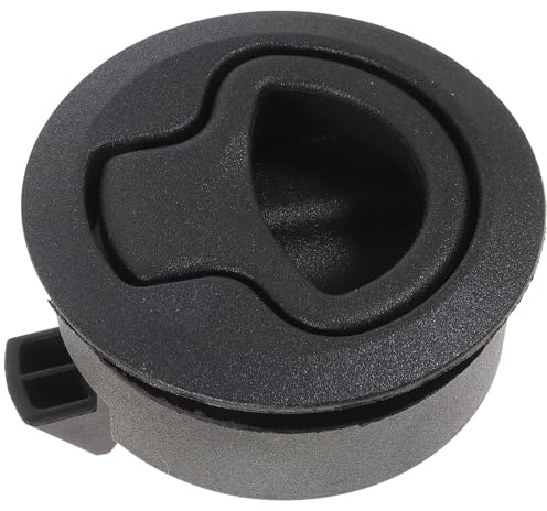 Loquet Encastré Noir en Plastique à 2 Trous, Verrouillage Marin | Fermeture Placard Camping, pour Hatches et Bait Well Lids, Usage Extérieur, Zone Grill