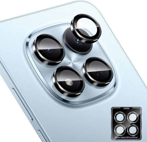 TUTUO Kamera Schutzfolie für Xiaomi Redmi Note 15 Pro 5G Kameraschutz für Panzerglas, Kamera Panzer Schutz Glas, Individuelle Kameraprotektion, 9H Härte Anti-Kratzer HD Folie