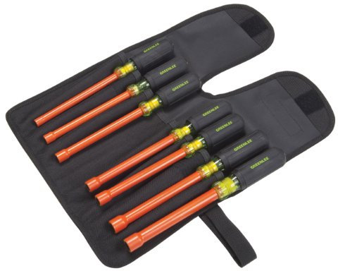 Greenlee 0253-03NH-INS Insulated Nut Driver Kit, 7-Piece
