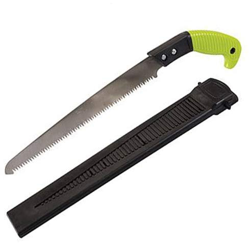 Sheathed 6tpi Pruning Saw - 275mm Blade - Belt Clip - One Handed - Tree Trimming