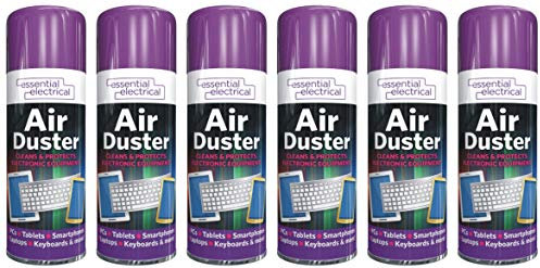 Compressed Air Duster Spray Can Cleans & Protects Laptops Keyboards 200ML (PACK OF 6)