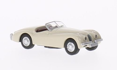 Schuco Jaguar XK 120, beige, Modellauto, Fertigmodell, 1:87