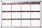 Bi-Office Annual Planner, Magnetic, Aluminium Frame, 90 x 60 cm