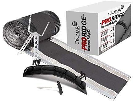 6 m Cromar Universal Pro Ridge Dry Fix Roof Kit Mortar Free Concrete Clay Tile System