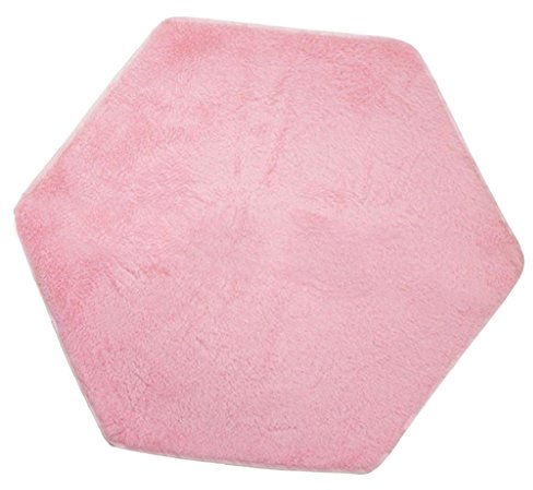 Perfeclan rutschfest Teppich Bodenmatte Matte für Spielhaus Spielzelt Kinderzelt, 140 cm, Rosa