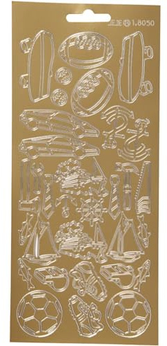 Creativ Aufkleber, Gold, Einheitsgröße