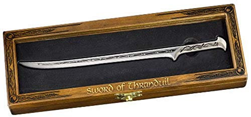 Der Hobbit - Brieföffner Miniatur Schwert - Thranduil - Elbenkönig - 20 cm - Schmuckbox