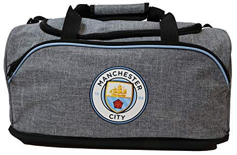FOCO Football Club Heather Grey Duffle Bag (Manchester City)