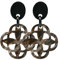 Feliss Damen Boho Ohrringe Ohrstecker hängend afrikanischer Schmuck aus 100% Horn. Große Ohrhänger in schwarz, kleines Geschenk. Hippie earrings aesthetic