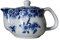 Tetera pequeña de porcelana, tetera de 9 onzas con infusor de acero inoxidable, flor clásica china de Penoy (amor de mariposa)