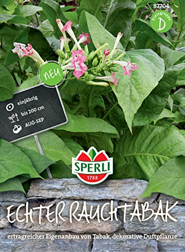 Sperli 87704 Echter Rauchtabak, für die Eigenproduktion von Tabakwaren, für den Anbau im Freiland und Gewächshaus geeignet