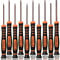 Torx Screwdriver Set of T2-T15, TECKMAN 10-Piece Magnetic Small Torx Security Screwdrivers with T2 T3 T4 T5 T6 T7 T8 T9 T10 T15 Star Screwdriver Tool Kit for Xbox,PS3,PS4,Knife,Computer & Other Device