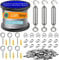 Stainless Steel 50M Garden Wire for Climbing Plants - M5 Turnbuckles, Hanging & Tension Wire, Loops