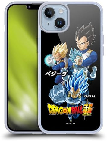 Head Case Designs Officially Licensed Dragon Ball Super Vegeta Universe Survival Characters Gel Case [Military Grade Protection] Compatible with Apple iPhone 14 Plus and Compatible with MagSafe