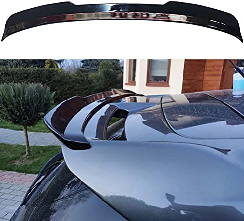Auto ABS Heckspoiler für VW Golf 7 VII Mk7 7.5 GTI R 2014-2019, Kofferraumspoiler Autodach Rear Spoiler Lippe Styling Karosserie-Anbauteile Tuning Ersatz Umbauzubehör,A/Bright Black