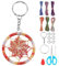 INFUNLY 6 Sets Traumfänger-SchlüsselanhängerFarbeKleines Traumfänger-SetDIY Makramee-Traumfänger-Schlüsselanhänger Mit SchlüsselringMini-TraumfängerHandgefertigtes Set Für Rucksack